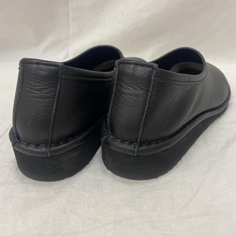 古着 USED スリッポン スリッポン ramble comfort(ランブルコンフォート)オイルシュリンク レザー フラット シューズ black 23cm 日本製 23.0cm 無地 黒 / ブラック / black レディース USED 古着 中古 50149476