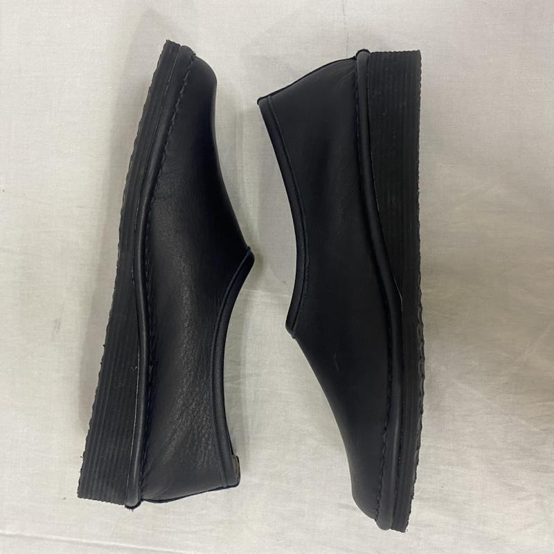 古着 USED スリッポン スリッポン ramble comfort(ランブルコンフォート)オイルシュリンク レザー フラット シューズ black 23cm 日本製 23.0cm 無地 黒 / ブラック / black レディース USED 古着 中古 50149476
