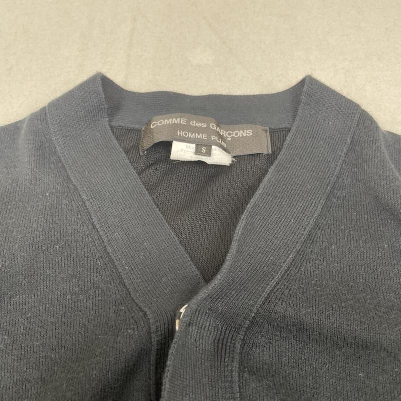 コムデギャルソンオムプリュス COMME des GARCONS HommePlus カーディガン 長袖 長袖 カーディガン ニット セーター 隠しボタン 前開き S 無地 黒 / ブラック / black メンズ USED 古着 中古 50149488