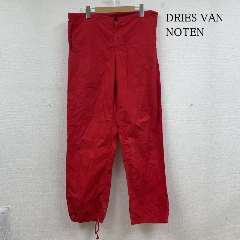 ドリスヴァンノッテン DRIES VAN NOTEN パンツ ワークパンツ、ペインターパンツ イージーパンツ ワークパンツ ジップフライ 無地 ストレート 46 無地 赤 / レッド / red メンズ USED 古着 中古 50149502