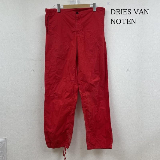 ドリスヴァンノッテン DRIES VAN NOTEN パンツ ワークパンツ、ペインターパンツ イージーパンツ ワークパンツ ジップフライ 無地 ストレート 46 無地 赤 / レッド / red メンズ USED 古着 中古 50149502