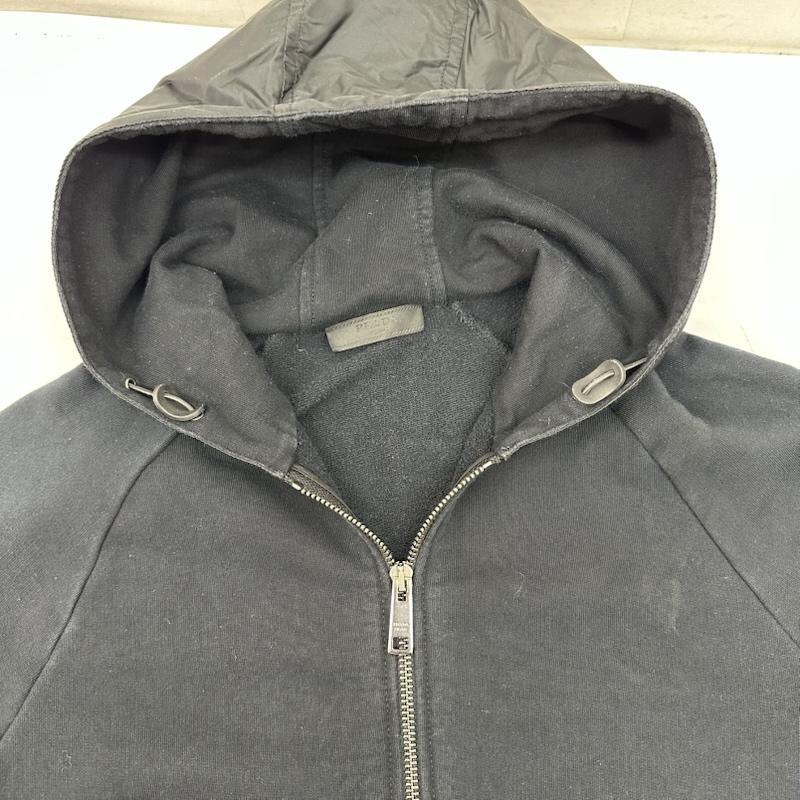 プラダ PRADA パーカー 長袖 ナイロン 切替 ジップ パーカー SJC185 R131 Q86 S 黒 / ブラック / black メンズ USED 古着 中古 50149513