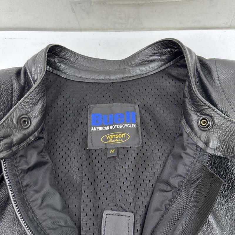 ヴァンソン VANSON ジャケット、上着 レザージャケット Buell シングル ライダース レザー ジャケット - 黒 / ブラック / black メンズ USED 古着 中古 50149516