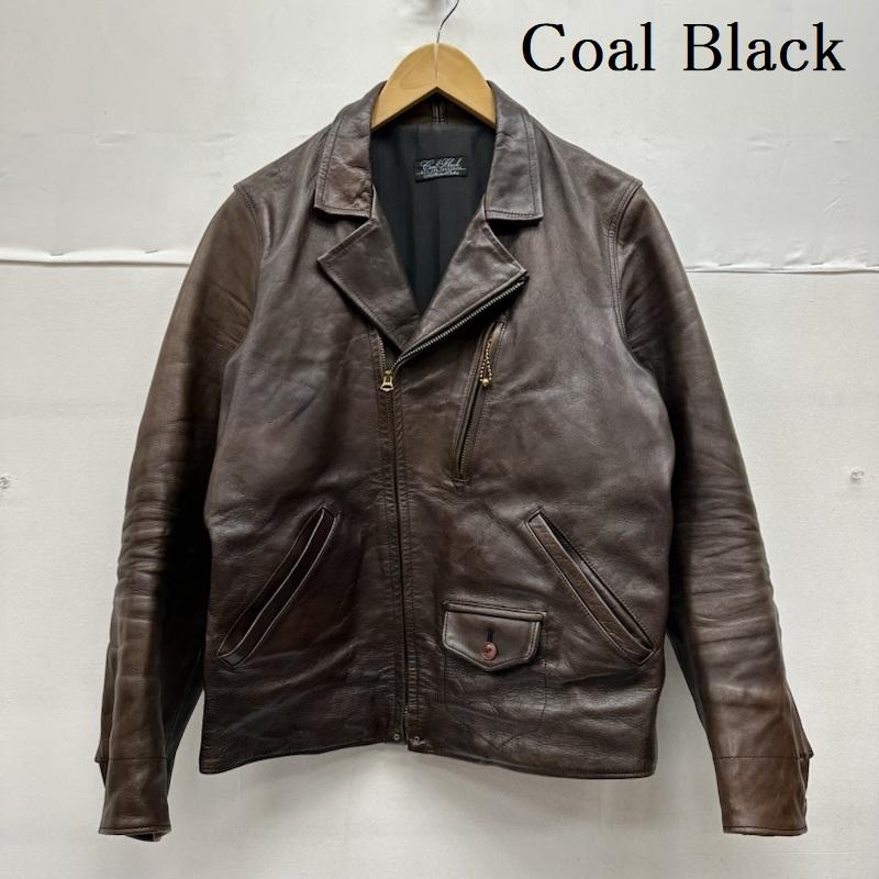 コールブラック Coal Black ジャケット、上着 レザージャケット ホース ハイド シングル ライダース レザー ジャケット M 茶 / ブラウン / brown メンズ USED 古着 中古 50149523