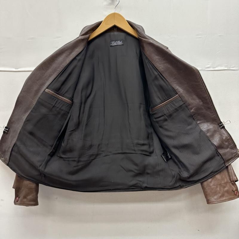 コールブラック Coal Black ジャケット、上着 レザージャケット ホース ハイド シングル ライダース レザー ジャケット M 茶 / ブラウン / brown メンズ USED 古着 中古 50149523