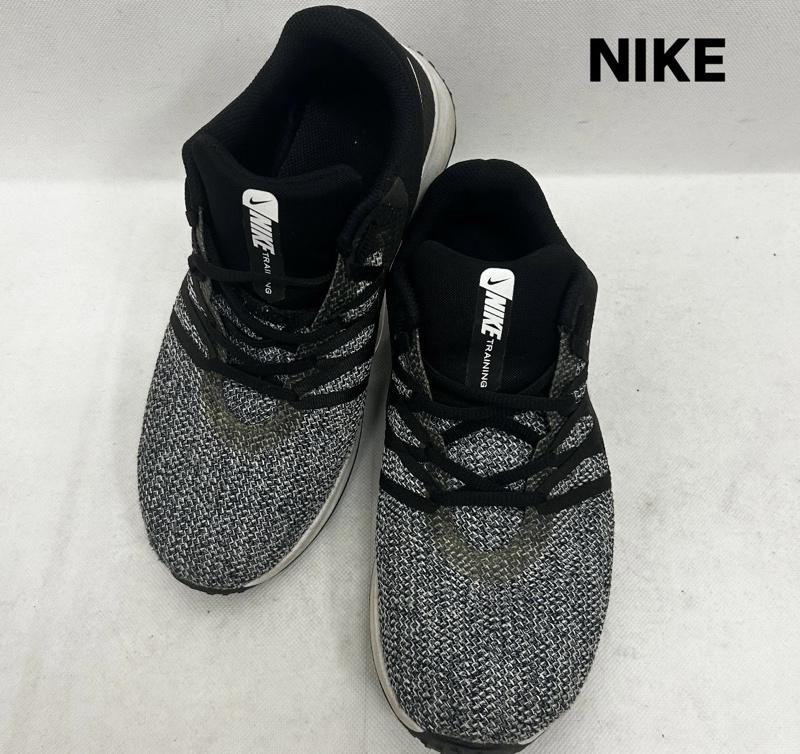 ナイキ NIKE スニーカー スニーカー バーシティコンピートトレーナー AA7064-001 26.5cm ロゴ、文字 黒 / ブラック / black X 灰 / グレー / gray メンズ USED 古着 中古 50149533