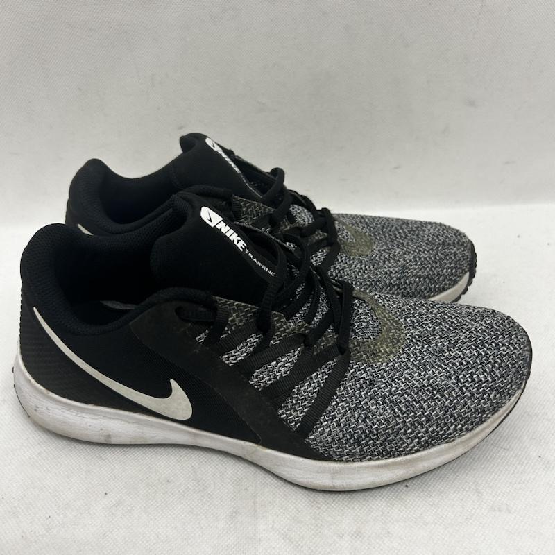 ナイキ NIKE スニーカー スニーカー バーシティコンピートトレーナー AA7064-001 26.5cm ロゴ、文字 黒 / ブラック / black X 灰 / グレー / gray メンズ USED 古着 中古 50149533
