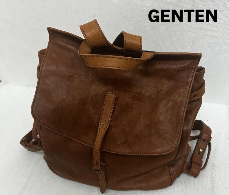 ゲンテン genten ショルダーバッグ ショルダーバッグ レザーリュック　Avila nuova 無地 - 無地 茶 / ブラウン / brown レディース USED 古着 中古 50149542
