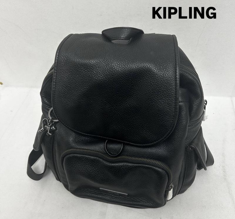 キプリング kipling ショルダーバッグ ショルダーバッグ 本革 レザー 無地 - 無地 黒 / ブラック / black レディース USED 古着 中古 50149544