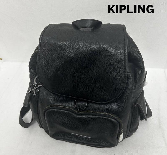 キプリング kipling ショルダーバッグ ショルダーバッグ 本革 レザー 無地 - 無地 黒 / ブラック / black レディース USED 古着 中古 50149544