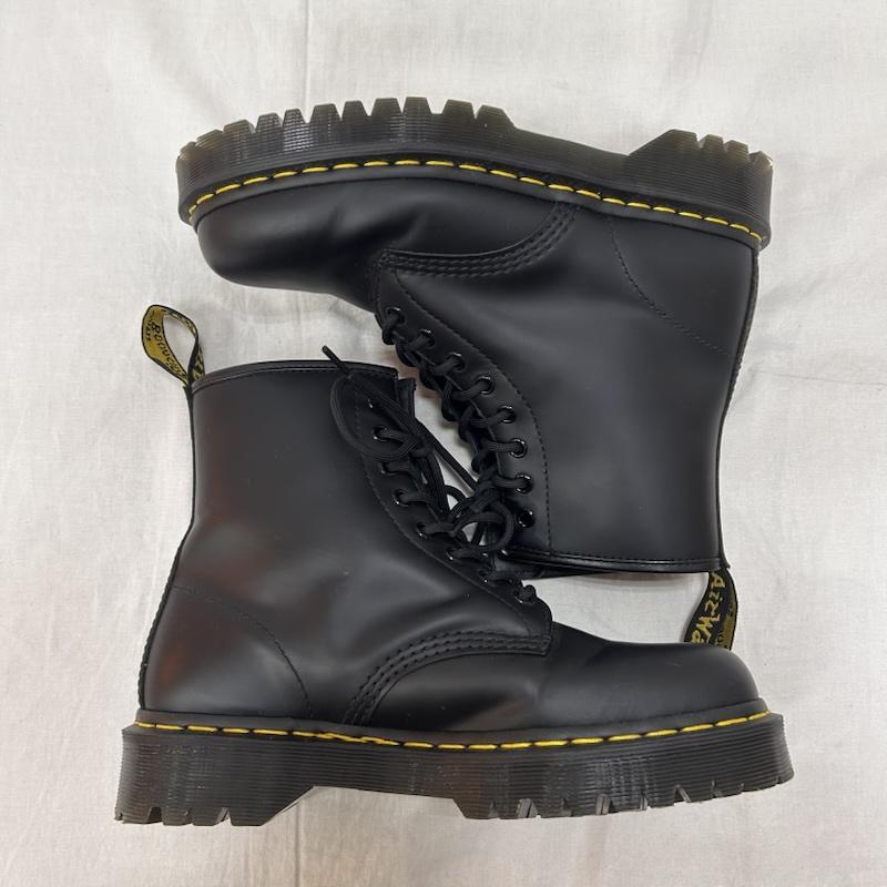 ドクターマーチン Dr.Martens ブーツ ショートブーツ 1460 8ホールブーツ レザーブーツ レースアップブーツ black UK7/26cm UK：7 無地 黒 / ブラック / black メンズ USED 古着 中古 50149561