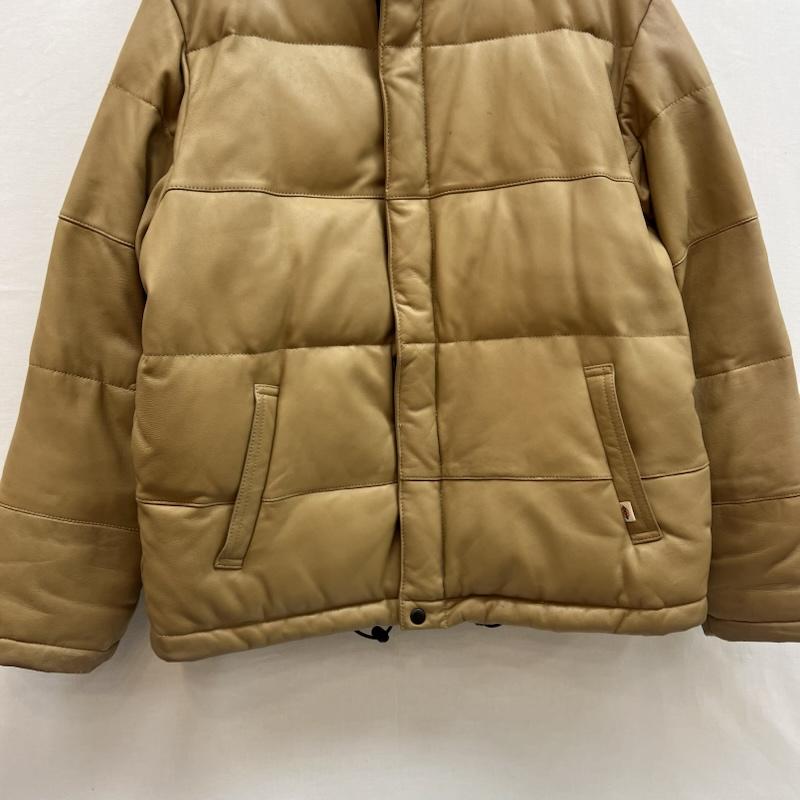 ディッキーズ Dickies ジャケット、上着 ダウンジャケット ラムレザー ダウンジャケット M ベージュ / ベージュ / beige メンズ USED 古着 中古 50149587