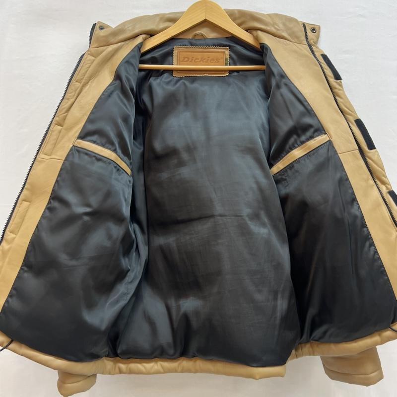 ディッキーズ Dickies ジャケット、上着 ダウンジャケット ラムレザー ダウンジャケット M ベージュ / ベージュ / beige メンズ USED 古着 中古 50149587