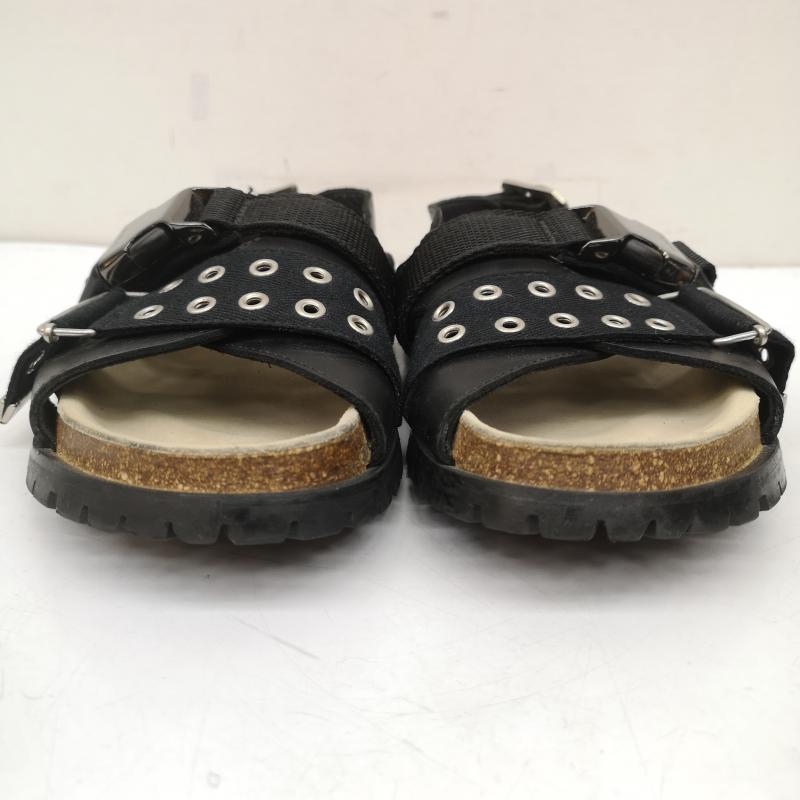 サカイ Sacai サンダル サンダル 21ss A.P.C. コラボ レザー サンダル Jules leather sandals 38 24.0cm 黒 / ブラック / black レディース USED 古着 中古 50149615