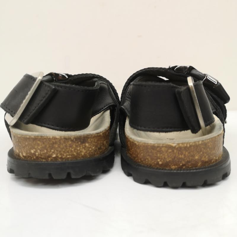 サカイ Sacai サンダル サンダル 21ss A.P.C. コラボ レザー サンダル Jules leather sandals 38 24.0cm 黒 / ブラック / black レディース USED 古着 中古 50149615
