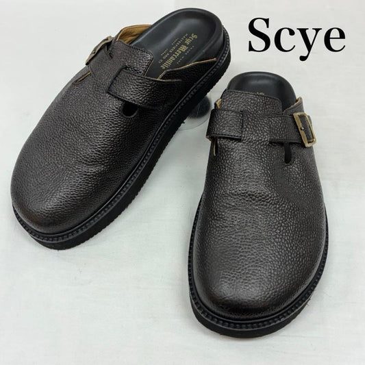 サイ Scye サンダル サンダル Chicco di Riso USBO グレイン レザー クロッグ サンダル ピンバックル ストラップ vibram 42 - メンズ USED 古着 中古 50149617