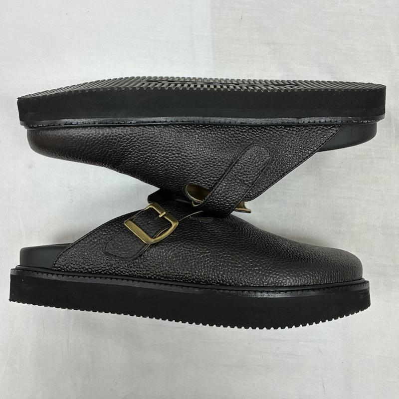サイ Scye サンダル サンダル Chicco di Riso USBO グレイン レザー クロッグ サンダル ピンバックル ストラップ vibram 42 - メンズ USED 古着 中古 50149617