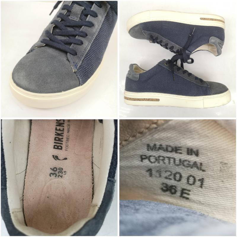 ビルケンシュトック BIRKENSTOCK スニーカー スニーカー ベンドロー キャンバス スエード スニーカー 23.0cm 紺 / ネイビー / navy レディース USED 古着 中古 50149624