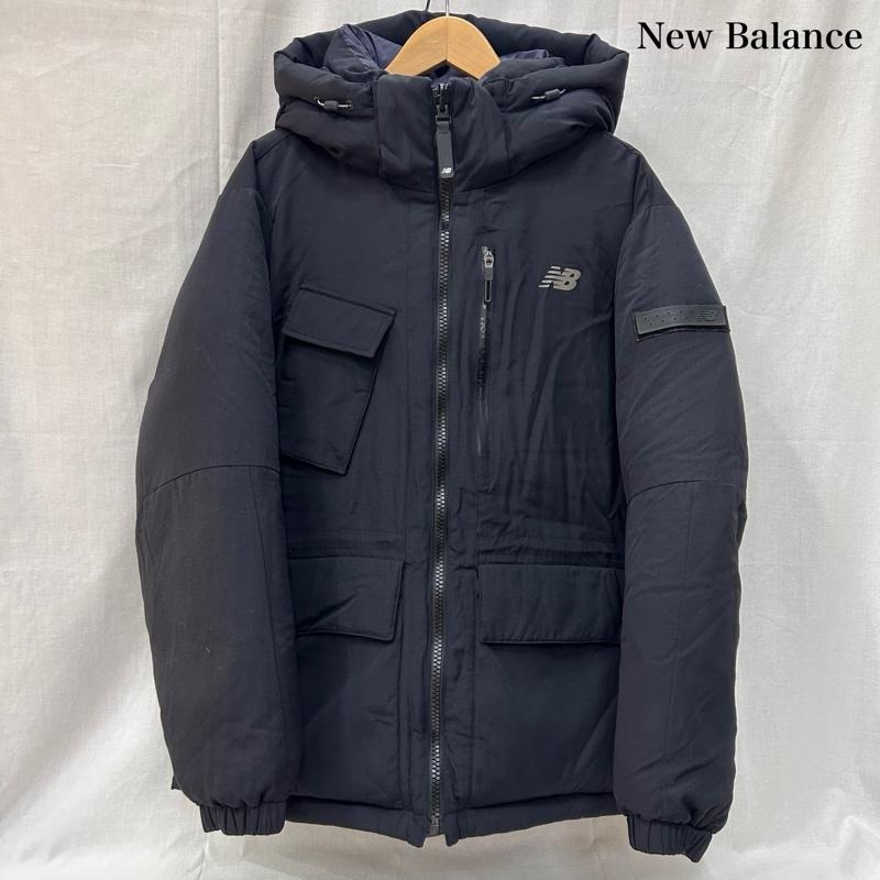 ニューバランス New Balance ジャケット、上着 ダウンジャケット life work リバーシブルダウンジャケット black L L ロゴ、文字 黒 / ブラック / black メンズ USED 古着 中古 50149647