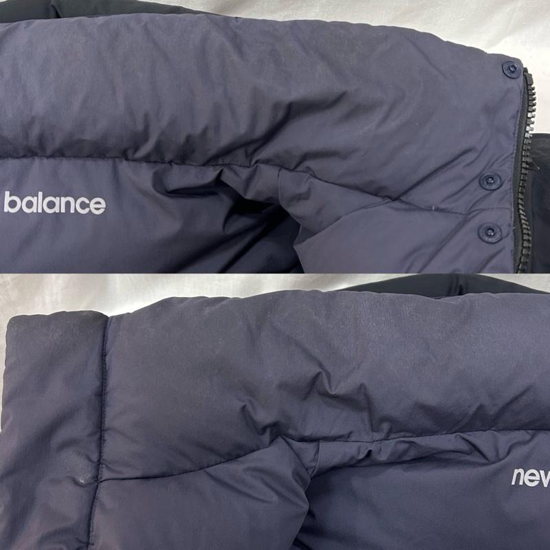 ニューバランス New Balance ジャケット、上着 ダウンジャケット life work リバーシブルダウンジャケット black L L ロゴ、文字 黒 / ブラック / black メンズ USED 古着 中古 50149647
