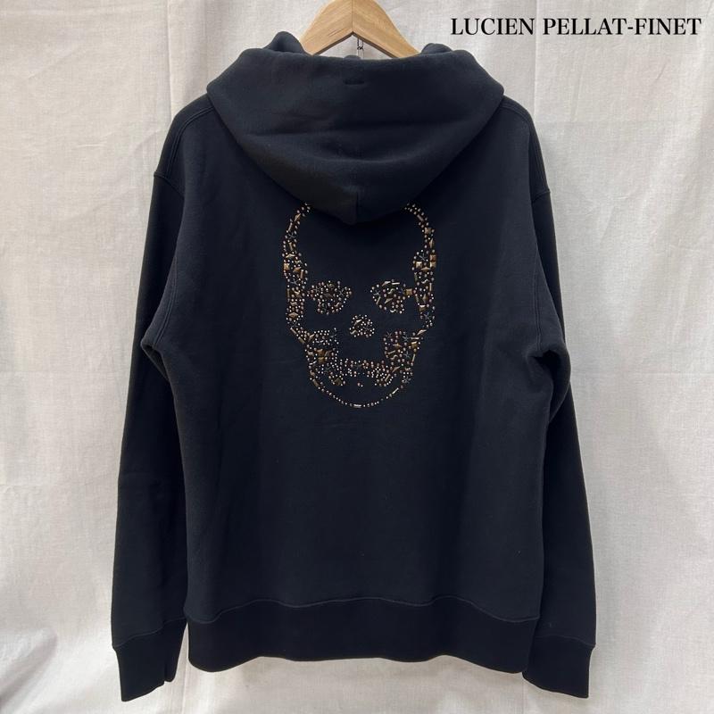 ルシアンペラフィネ Lucien Pellat-Finet パーカー 長袖 YMP-1152U スカルスタッズ プルオーバーパーカー black S S スカル X ロゴ、文字 黒 / ブラック / black メンズ USED 古着 中古 50149652