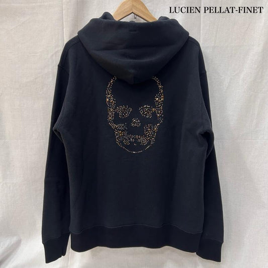 ルシアンペラフィネ Lucien Pellat-Finet パーカー 長袖 YMP-1152U スカルスタッズ プルオーバーパーカー black S S スカル X ロゴ、文字 黒 / ブラック / black メンズ USED 古着 中古 50149652