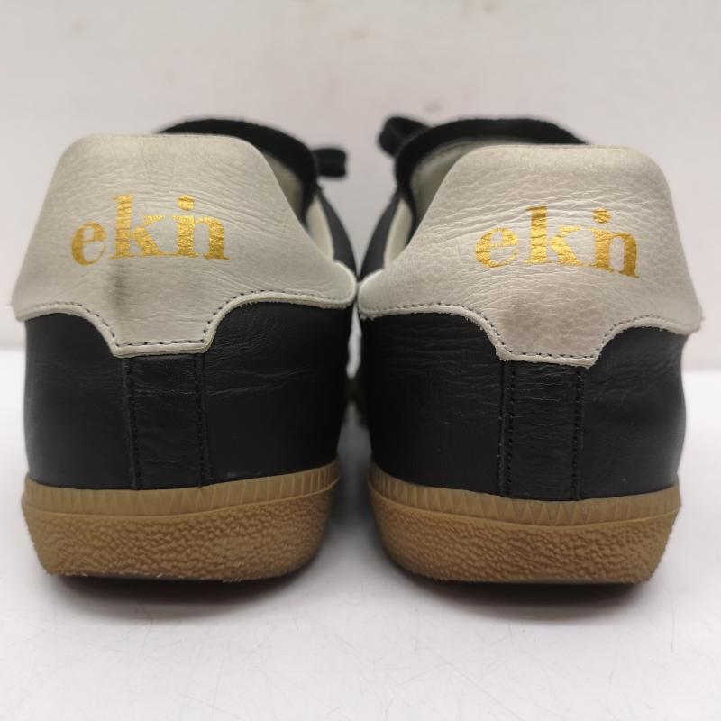古着 USED スニーカー スニーカー ekn エクン TSUGA ツガ レザー シューズ 38 24.0cm 黒 / ブラック / black レディース USED 古着 中古 50149660