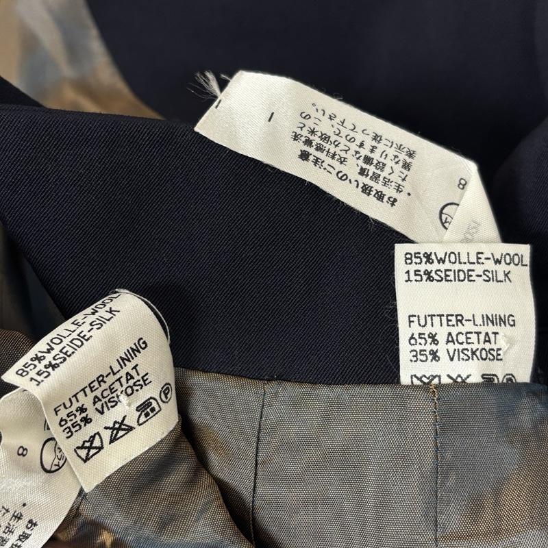 ジルサンダー JIL SANDER セットアップ セットアップ セットアップ テーラード ジャケット スカート ウール シルク D-OS6021 38 紺 / ネイビー / navy レディース USED 古着 中古 50149684