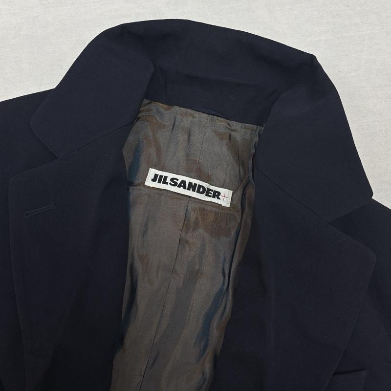 ジルサンダー JIL SANDER セットアップ セットアップ セットアップ テーラード ジャケット スカート ウール シルク D-OS6021 38 紺 / ネイビー / navy レディース USED 古着 中古 50149684