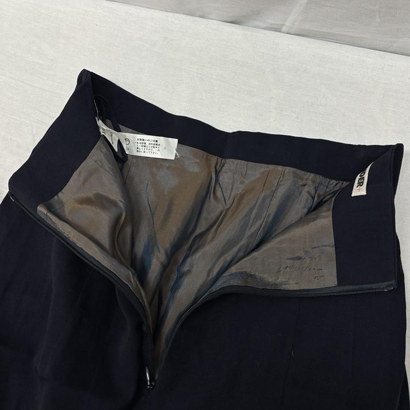 ジルサンダー JIL SANDER セットアップ セットアップ セットアップ テーラード ジャケット スカート ウール シルク D-OS6021 38 紺 / ネイビー / navy レディース USED 古着 中古 50149684