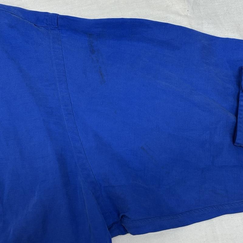 ラルフローレン RALPHLAUREN シャツ、ブラウス 長袖 90年代 ビンテージ 中国製 BLAKE シルク リネン ボタンダウン シャツ 90s VINTAGE L 青 / ブルー / blue メンズ USED 古着 中古 50149693