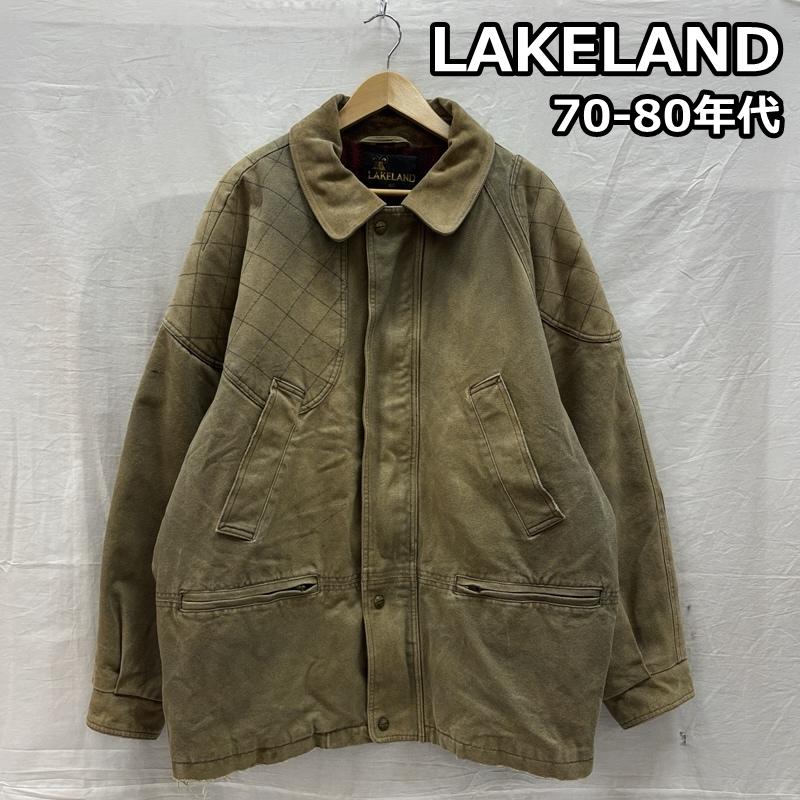古着 USED ジャケット、上着 ジャンパー、ブルゾン LAKELAND 70-80年代 ビンテージ ダック ハンティング ジャケット 襟スエード 70s 80s VINTAGE 46 メンズ USED 古着 中古 50149694