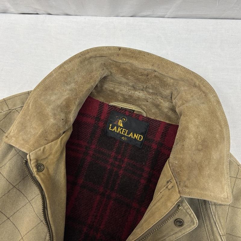 古着 USED ジャケット、上着 ジャンパー、ブルゾン LAKELAND 70-80年代 ビンテージ ダック ハンティング ジャケット 襟スエード 70s 80s VINTAGE 46 メンズ USED 古着 中古 50149694