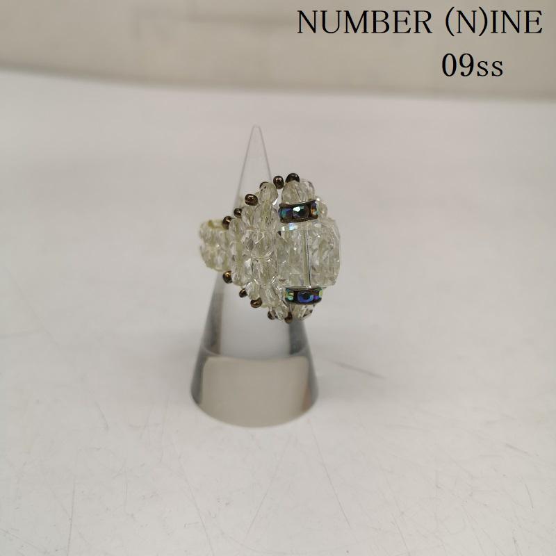 ナンバーナイン NUMBER (N)INE アクセサリー 指輪 09ss THE LONESOME HEROES期 ビーズ リング 指輪 14号 - 透明 / クリア / メンズ USED 古着 中古 50149708
