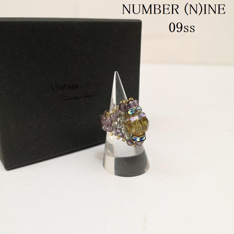ナンバーナイン NUMBER (N)INE アクセサリー 指輪 09ss THE LONESOME HEROES期 ビーズ リング 指輪 14号 - 黄 / イエロー / yellow X 紫 / パープル / purple メンズ USED 古着 中古 50149709
