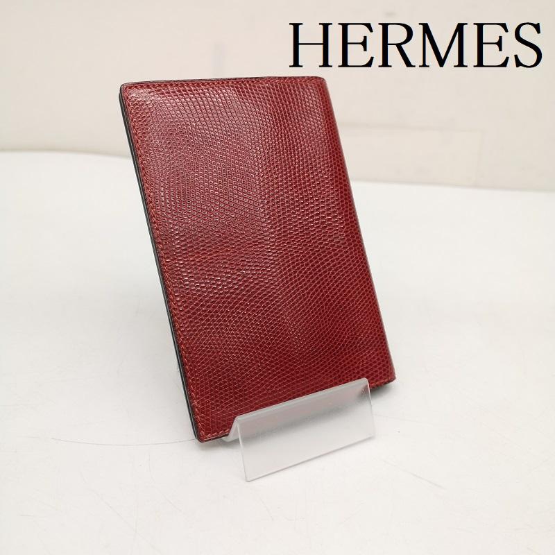 エルメス HERMES ファッション小物 ファッション小物 R刻印 レザー 手帳 カバー - 赤 / レッド / red レディース USED 古着 中古 50149731