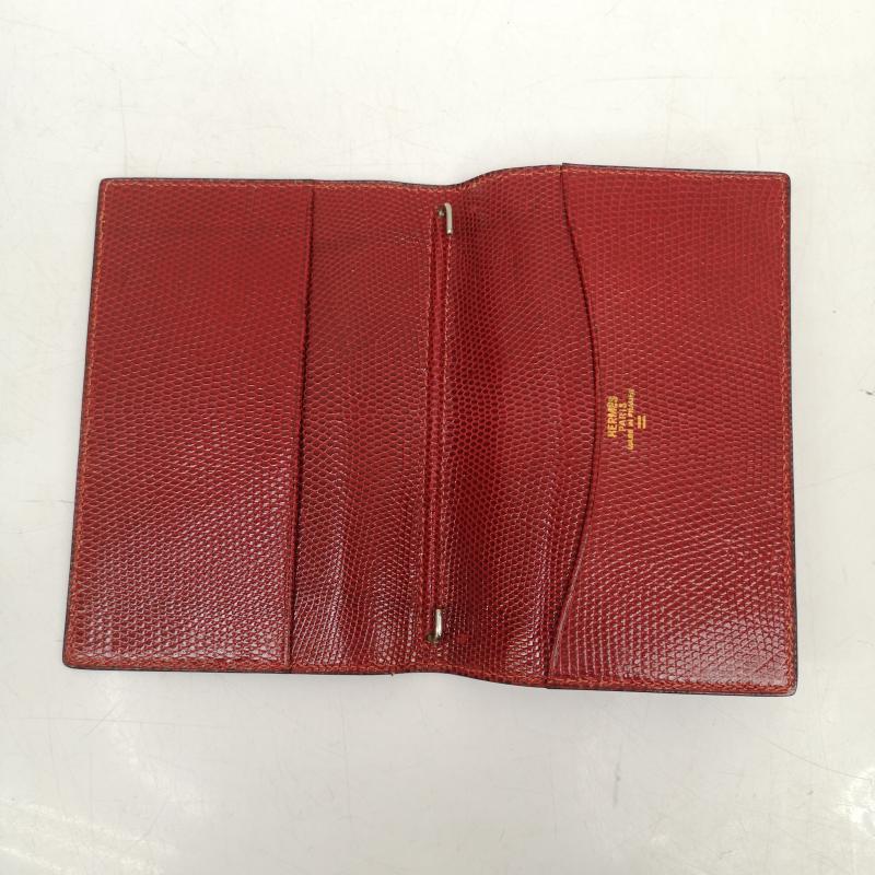 エルメス HERMES ファッション小物 ファッション小物 R刻印 レザー 手帳 カバー - 赤 / レッド / red レディース USED 古着 中古 50149731