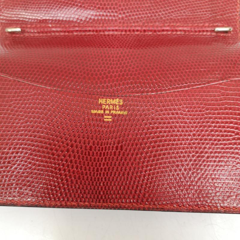 エルメス HERMES ファッション小物 ファッション小物 R刻印 レザー 手帳 カバー - 赤 / レッド / red レディース USED 古着 中古 50149731