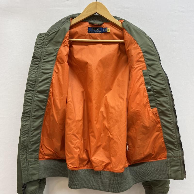 ポロラルフローレン POLO RALPH LAUREN ジャケット、上着 ジャンパー、ブルゾン MA-1 ミリタリー フライトジャケット S オリーブグリーン / オリーブグリーン / メンズ USED 古着 中古 50149752