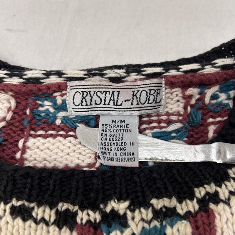 ＵＳＥＤ古着 USED/古着 ニット、セーター 長袖 CRYSTAL-KOBE クリスタルコービー セーター マルチカラー サイズM M レディース USED 古着 中古 50149786