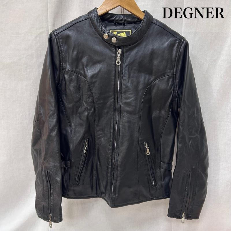 デグナー DEGNER ジャケット、上着 レザージャケット THEDEGNERCLASSICBRAND レディースレザージャケット 革ジャン シングル ブラック サイズL DG15SJ-3 L 無地 黒 / ブラック / black レディース USED 古着 中古 50149801