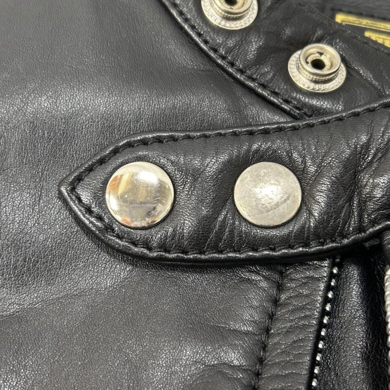 デグナー DEGNER ジャケット、上着 レザージャケット THEDEGNERCLASSICBRAND レディースレザージャケット 革ジャン シングル ブラック サイズL DG15SJ-3 L 無地 黒 / ブラック / black レディース USED 古着 中古 50149801