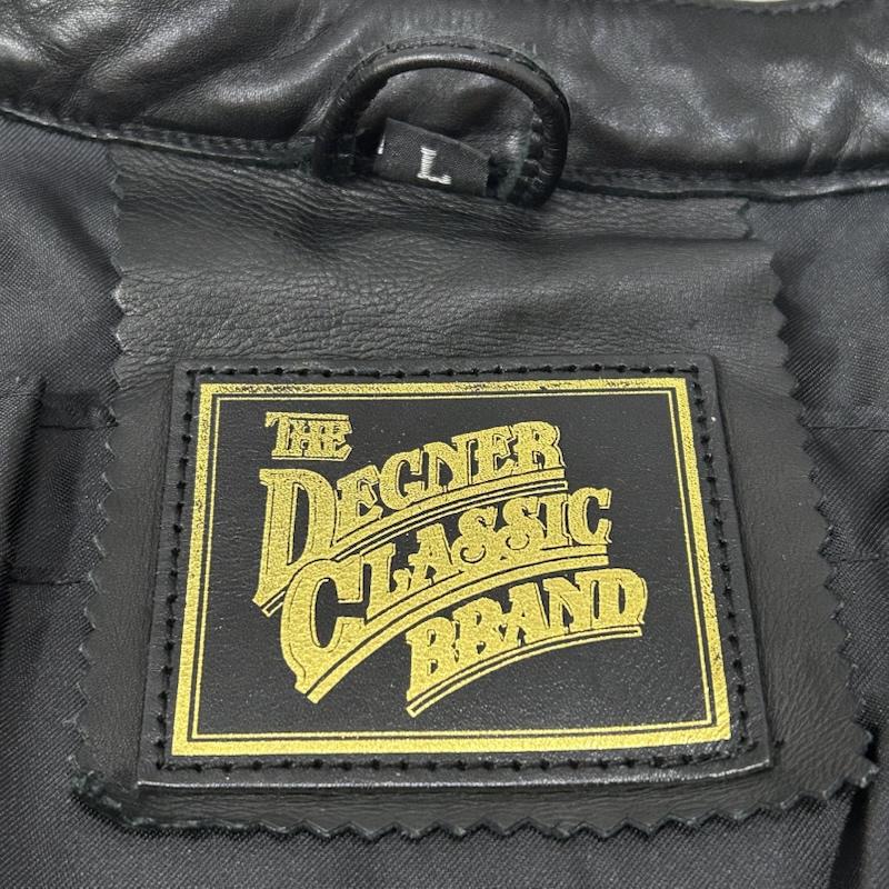 デグナー DEGNER ジャケット、上着 レザージャケット THEDEGNERCLASSICBRAND レディースレザージャケット 革ジャン シングル ブラック サイズL DG15SJ-3 L 無地 黒 / ブラック / black レディース USED 古着 中古 50149801