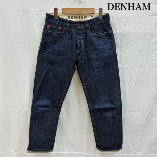 デンハム DENHAM パンツ デニム、ジーンズ JAPAN ARTISAN 390本限定 FORGE RELAXED FIT セルビッチ ボタンフライ デニムパンツ 29インチ ワンポイント X ロゴ、文字 インディゴ / インディゴ / Indigo メンズ USED 古着 中古 50149817