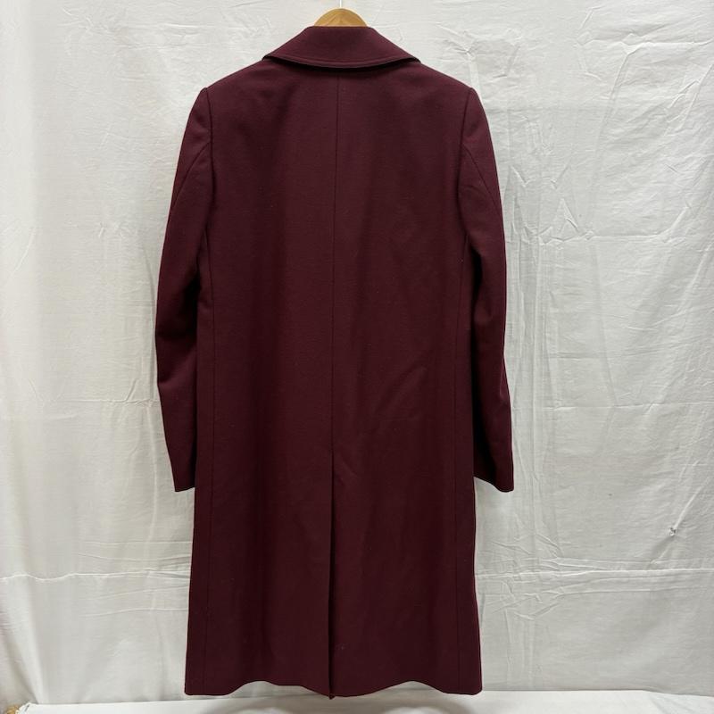 ジョンローレンスサリバン JOHN LAWRENCE SULLIVAN コート コート一般 17AW FLANNEL BAL COLLAR COAT ウール チェスターコート 1B002-0217-21 44 えんじ / ワインレッド / dark red メンズ USED 古着 中古 50149825
