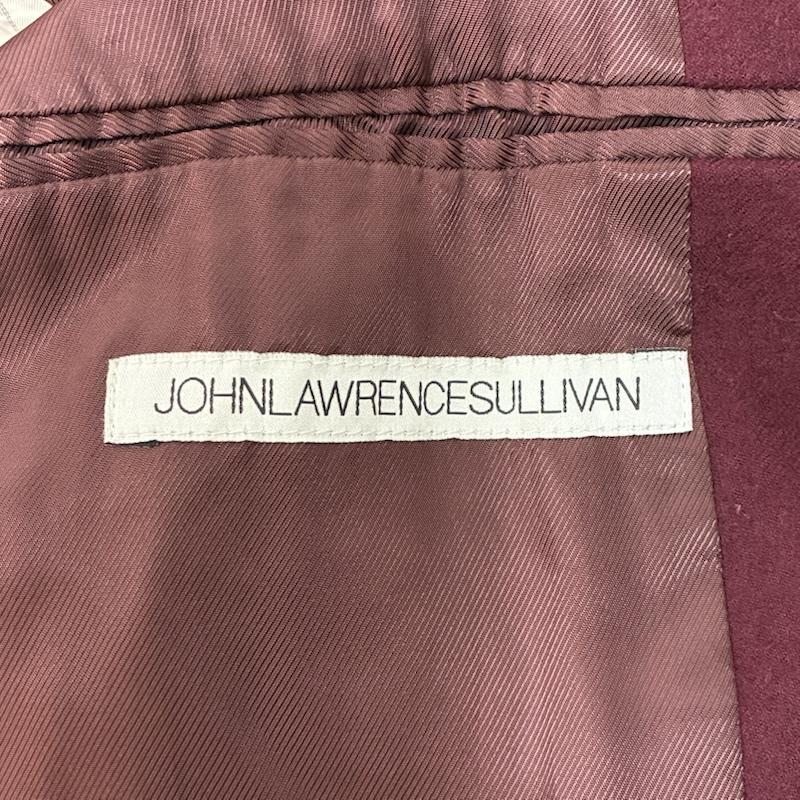 ジョンローレンスサリバン JOHN LAWRENCE SULLIVAN コート コート一般 17AW FLANNEL BAL COLLAR COAT ウール チェスターコート 1B002-0217-21 44 えんじ / ワインレッド / dark red メンズ USED 古着 中古 50149825