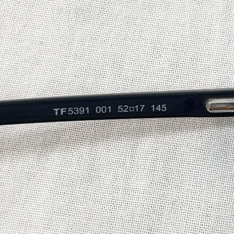 トム フォード TOM FORD めがね・サングラス めがね 眼鏡 メガネフレーム 度なし ブラック レンズ＆ケース付き TF5391 001 - 無地 黒 / ブラック / black レディース USED 古着 中古 50149841