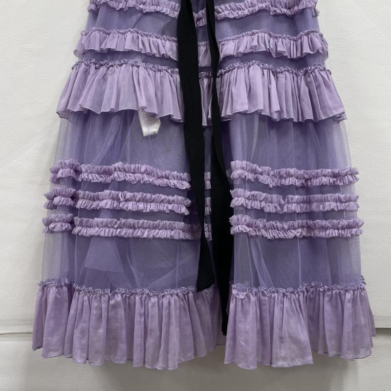 古着 USED スカート ロングスカート BROGNANO ボロガーノ ティアード フリル チュール ロング スカート イタリア製 38 38 無地 紫 / パープル / purple レディース USED 古着 中古 50149843