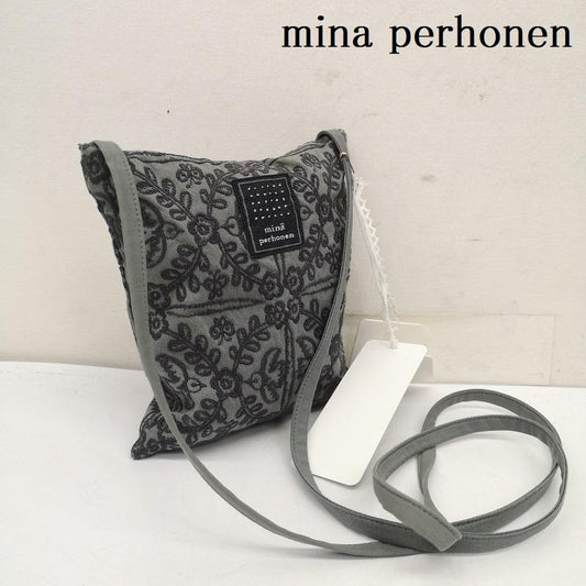 ミナペルホネン mina perhonen ショルダーバッグ ショルダーバッグ フェリーチェ ポケット ショルダー バッグ - 灰 / グレー / gray レディース USED 古着 中古 50149865