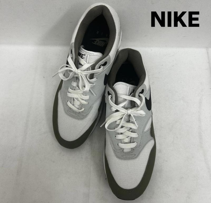 ナイキ NIKE スニーカー スニーカー NIKE AIR MAX 1 エアマックス1 FD9082-102 28.0cm ロゴ、文字 白 / ホワイト / white X カーキ / カーキ / khaki メンズ USED 古着 中古 50149880